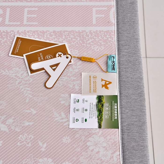 91家纺网 家纺一手货源 找家纺 小牛席业 2026新款半定位小提花凉感冰丝席系列凉席藤席冰藤双面席冰丝席竹席凉席空调席草席三件套 粉色