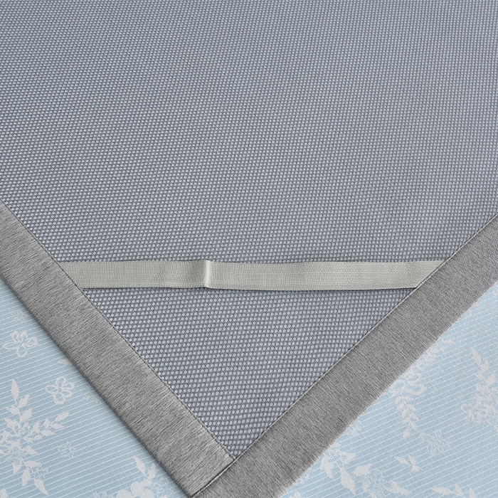 91家纺网 家纺一手货源 找家纺 小牛席业 2026新款半定位小提花凉感冰丝席系列凉席藤席冰藤双面席冰丝席竹席凉席空调席草席三件套 蓝色