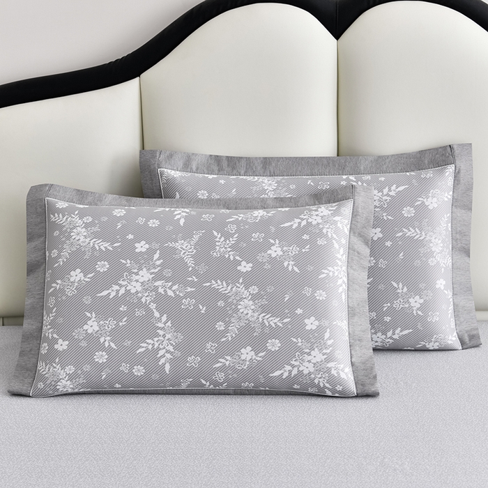 91家纺网 家纺一手货源 找家纺 小牛席业 2026新款半定位小提花凉感冰丝席系列凉席藤席冰藤双面席冰丝席竹席凉席空调席草席三件套 灰色