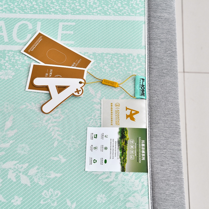 91家纺网 家纺一手货源 找家纺 小牛席业 2026新款半定位小提花凉感冰丝席系列凉席藤席冰藤双面席冰丝席竹席凉席空调席草席三件套 绿色