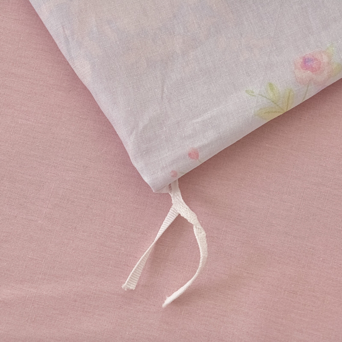 91家纺网 家纺一手货源 找家纺 绘萱家居 2026直播爆款一字绣吊边款纯棉100%全棉四件套印花百分百（喷气高品质） 静听花语-兰