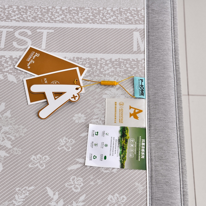 91家纺网 家纺一手货源 找家纺 小牛席业 2026新款半定位小提花小提花凉感冰丝席系列（床笠款）凉席藤席冰藤双面席冰丝席竹席凉席空调席草席三件 香槟