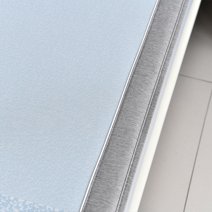 91家纺网 家纺一手货源 找家纺 小牛席业 2026新款半定位小提花小提花凉感冰丝席系列（床笠款）凉席藤席冰藤双面席冰丝席竹席凉席空调席草席三件 蓝色