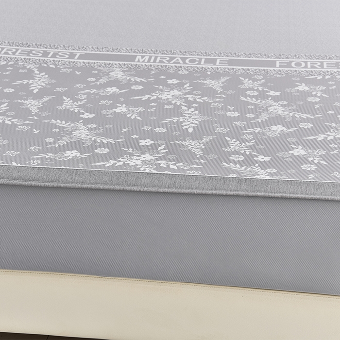 91家纺网 家纺一手货源 找家纺 小牛席业 2026新款半定位小提花小提花凉感冰丝席系列（床笠款）凉席藤席冰藤双面席冰丝席竹席凉席空调席草席三件 灰色