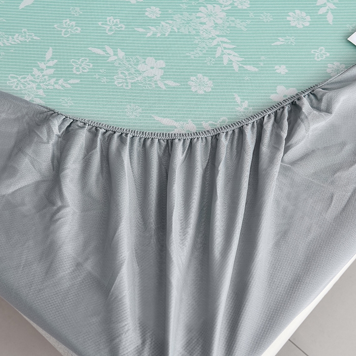 91家纺网 家纺一手货源 找家纺 小牛席业 2026新款半定位小提花小提花凉感冰丝席系列（床笠款）凉席藤席冰藤双面席冰丝席竹席凉席空调席草席三件 绿色