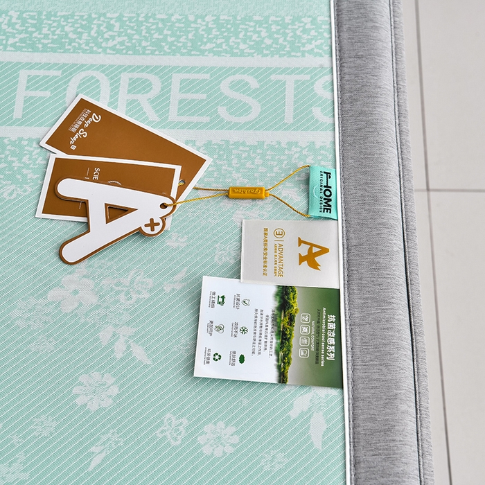 91家纺网 家纺一手货源 找家纺 小牛席业 2026新款半定位小提花小提花凉感冰丝席系列（床笠款）凉席藤席冰藤双面席冰丝席竹席凉席空调席草席三件 绿色