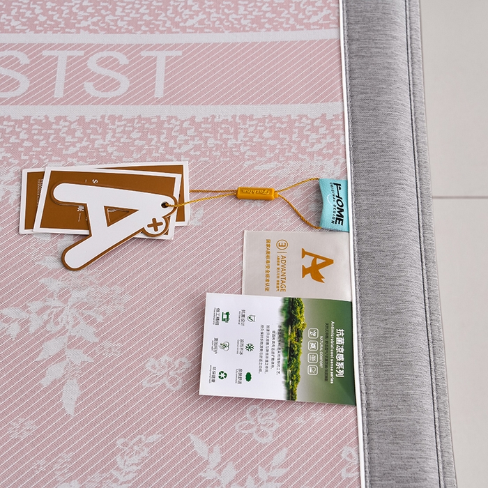 91家纺网 家纺一手货源 找家纺 小牛席业 2026新款半定位小提花小提花凉感冰丝席系列（床笠款）凉席藤席冰藤双面席冰丝席竹席凉席空调席草席三件 粉色