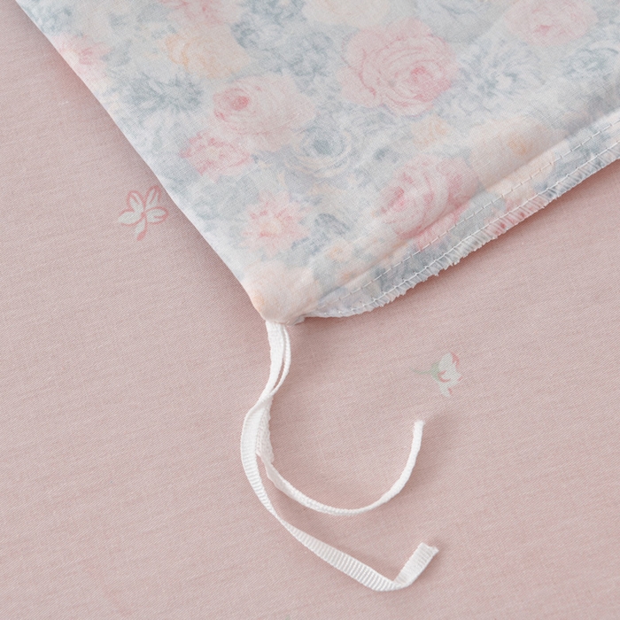 91家纺网 家纺一手货源 找家纺 绘萱家居 2026直播爆款一字绣吊边款纯棉100%全棉四件套印花百分百（喷气高品质） 岚花绪