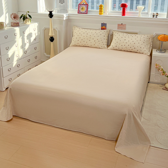 91家纺网 家纺一手货源 找家纺 亿梵家居 2025新款A类母婴级有氧全棉纯棉双层纱纯棉印花四件套-叠拍图蝴蝶结