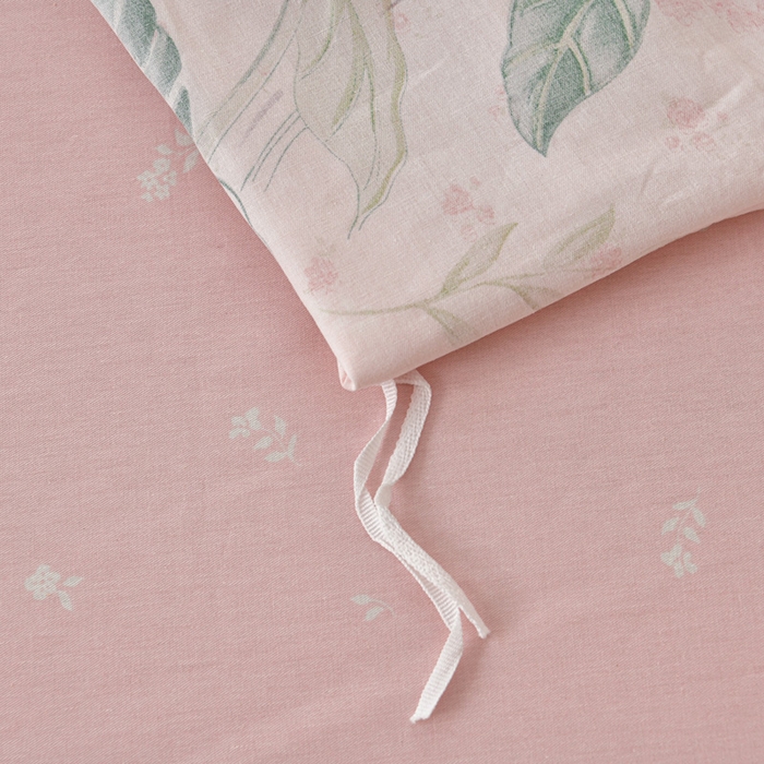 91家纺网 家纺一手货源 找家纺 绘萱家居 2026直播爆款一字绣吊边款纯棉100%全棉四件套印花百分百（喷气高品质） 浪漫花香