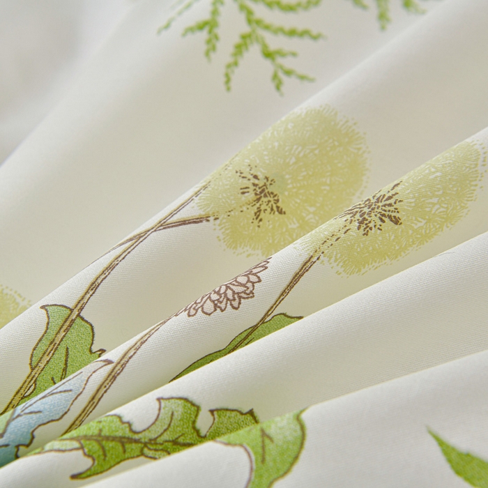 91家纺网 家纺一手货源 找家纺 绘萱家居 2026直播爆款一字绣吊边款纯棉100%全棉四件套印花百分百（喷气高品质） 青禾仙草