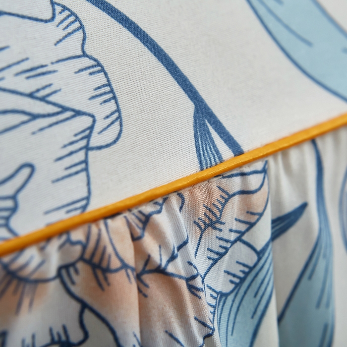 91家纺网 家纺一手货源 找家纺 （总）沐珩家纺 2026新款双边芦荟棉单床裙单枕套