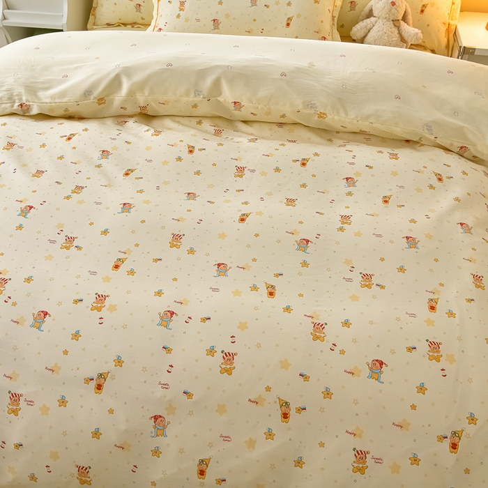 91家纺网 家纺一手货源 找家纺 绘萱家居 2026直播爆款一字绣吊边款纯棉100%全棉四件套印花百分百（喷气高品质） 小町的家