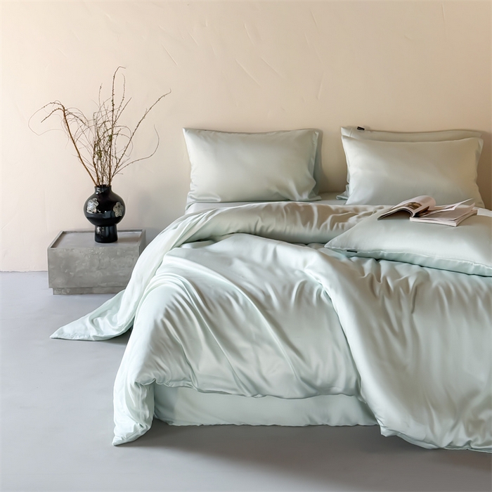 91家纺网 家纺一手货源 找家纺 （总）绒棉世家 2026新款天丝面料纯色100%莱赛尔天丝面料四件套