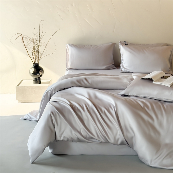 91家纺网 家纺一手货源 找家纺 （总）绒棉世家 2026新款天丝面料纯色100%莱赛尔天丝面料四件套