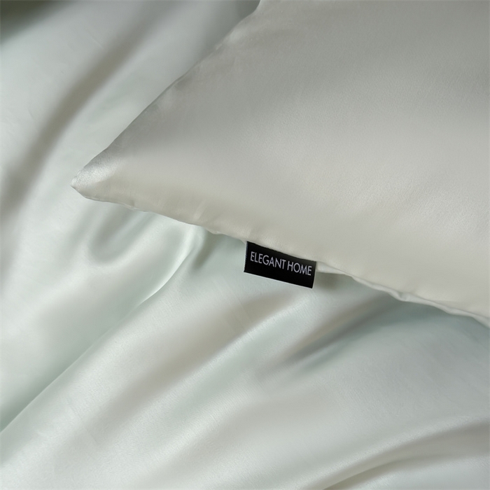 91家纺网 家纺一手货源 找家纺 绒棉世家 2026新款天丝面料纯色100%莱赛尔天丝面料四件套 清新绿