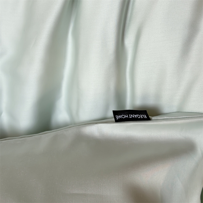 91家纺网 家纺一手货源 找家纺 绒棉世家 2026新款天丝面料纯色100%莱赛尔天丝面料四件套 清新绿