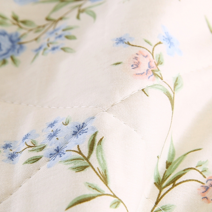 91家纺网 家纺一手货源 找家纺 米萝家居 2026新款里外全棉夏被纯棉棉棉花夏凉被空调被 被子被芯 花叶影