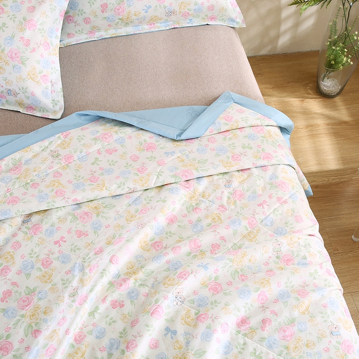 91家纺网 家纺一手货源 找家纺 米萝家居 2026新款里外全棉夏被纯棉棉棉花夏凉被空调被 被子被芯 小清欢