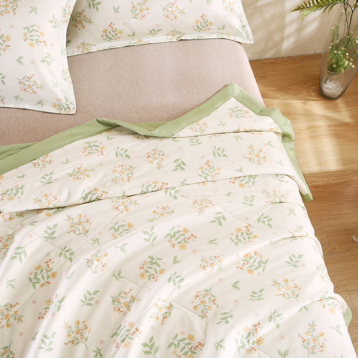 91家纺网 家纺一手货源 找家纺 米萝家居 2026新款里外全棉夏被纯棉棉棉花夏凉被空调被 被子被芯 花样年华