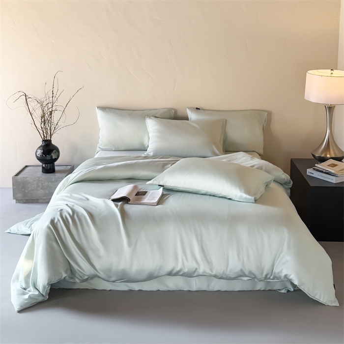 91家纺网 家纺一手货源 找家纺 （总）绒棉世家 2026新款天丝面料纯色100%莱赛尔天丝面料四件套