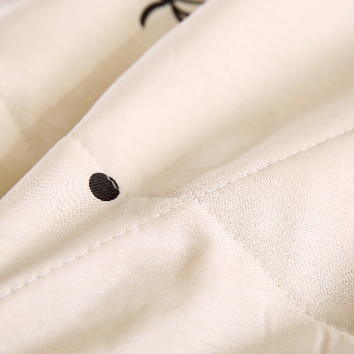 91家纺网 家纺一手货源 找家纺 米萝家居 2026新款里外全棉夏被纯棉棉棉花夏凉被空调被 被子被芯 波点蝴蝶结-咖