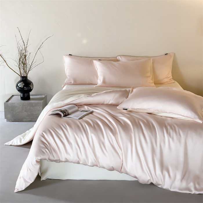 91家纺网 家纺一手货源 找家纺 （总）优贝家纺 2026新款天丝面料纯色100%莱赛尔天丝面料四件套