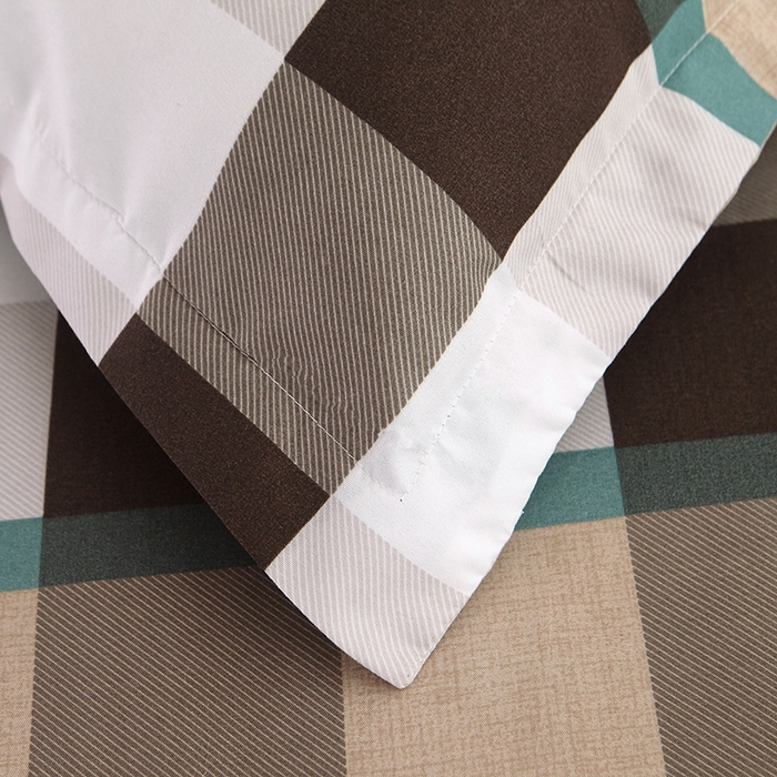 91家纺网 家纺一手货源 找家纺 沐珩家纺 2026新款双边芦荟棉单床裙单枕套 时尚格韵