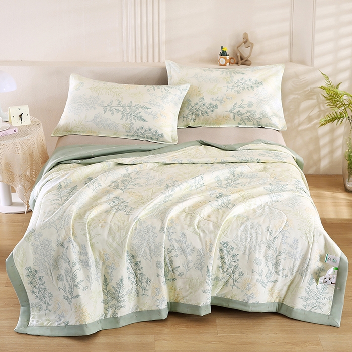 91家纺网 家纺一手货源 找家纺 米萝家居 2026新款里外全棉夏被纯棉棉棉花夏凉被空调被 被子被芯 热带风情