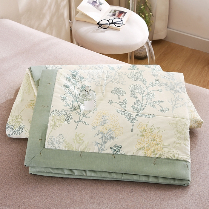 91家纺网 家纺一手货源 找家纺 米萝家居 2026新款里外全棉夏被纯棉棉棉花夏凉被空调被 被子被芯 热带风情