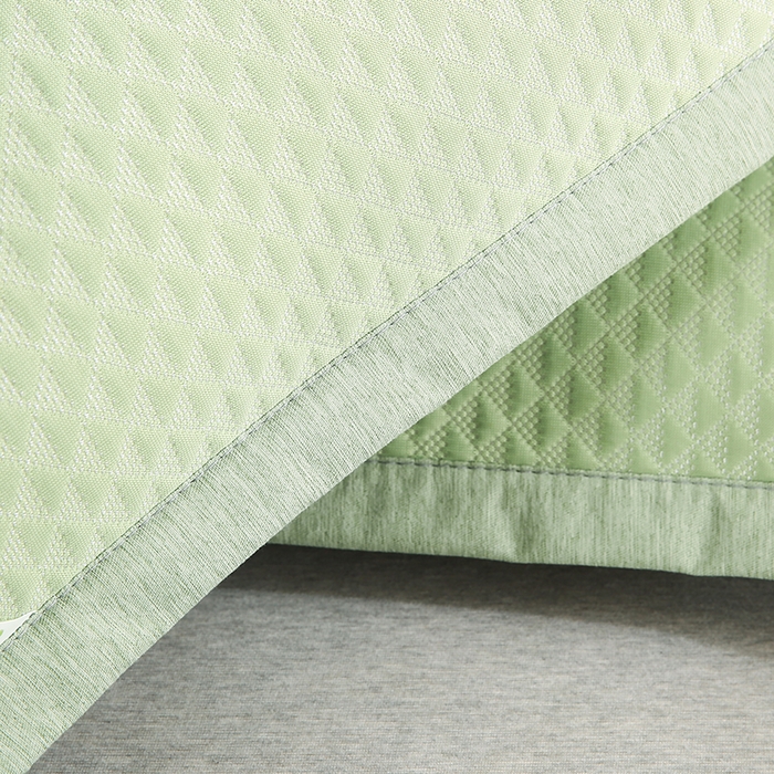 91家纺网 家纺一手货源 找家纺 小牛席业 2026新款7D小三角按摩-冷感豆豆夏凉枕套夏天枕套冰丝枕套竹枕套藤枕套冰藤枕套 绿色