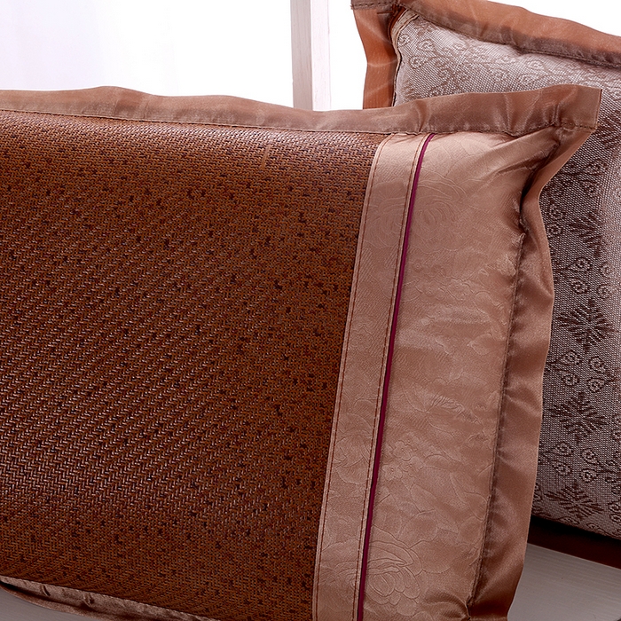 91家纺网 家纺一手货源 找家纺 小牛席业 2026新款B夏凉枕套系列凉枕套夏天枕套冰丝枕套竹枕套藤枕套冰藤枕套 古藤双面对称枕套