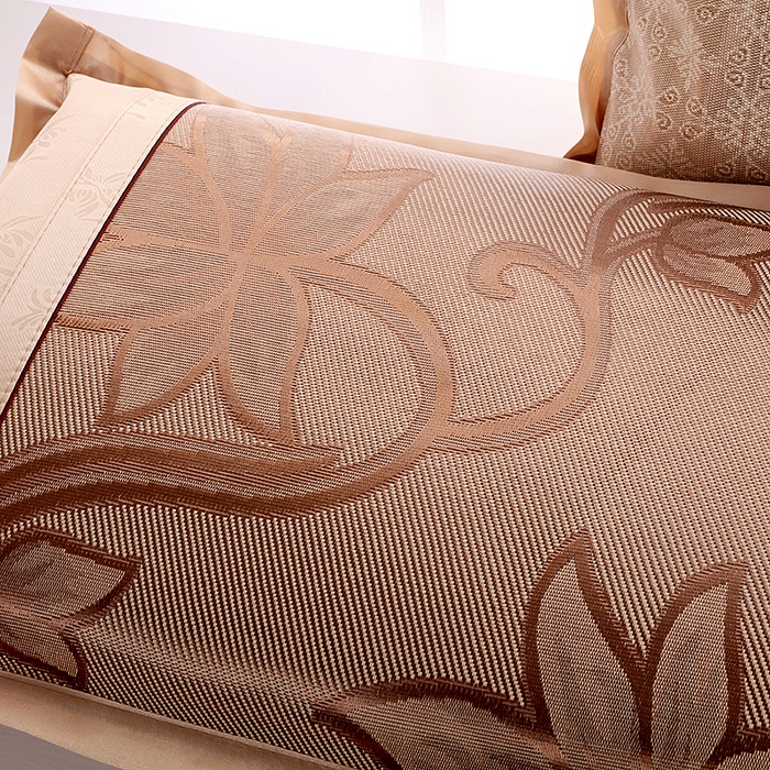 91家纺网 家纺一手货源 找家纺 小牛席业 2026新款B夏凉枕套系列凉枕套夏天枕套冰丝枕套竹枕套藤枕套冰藤枕套 小冰藤花双面枕套