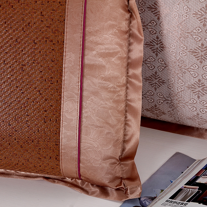 91家纺网 家纺一手货源 找家纺 小牛席业 2026新款B夏凉枕套系列凉枕套夏天枕套冰丝枕套竹枕套藤枕套冰藤枕套 古藤双面对称枕套