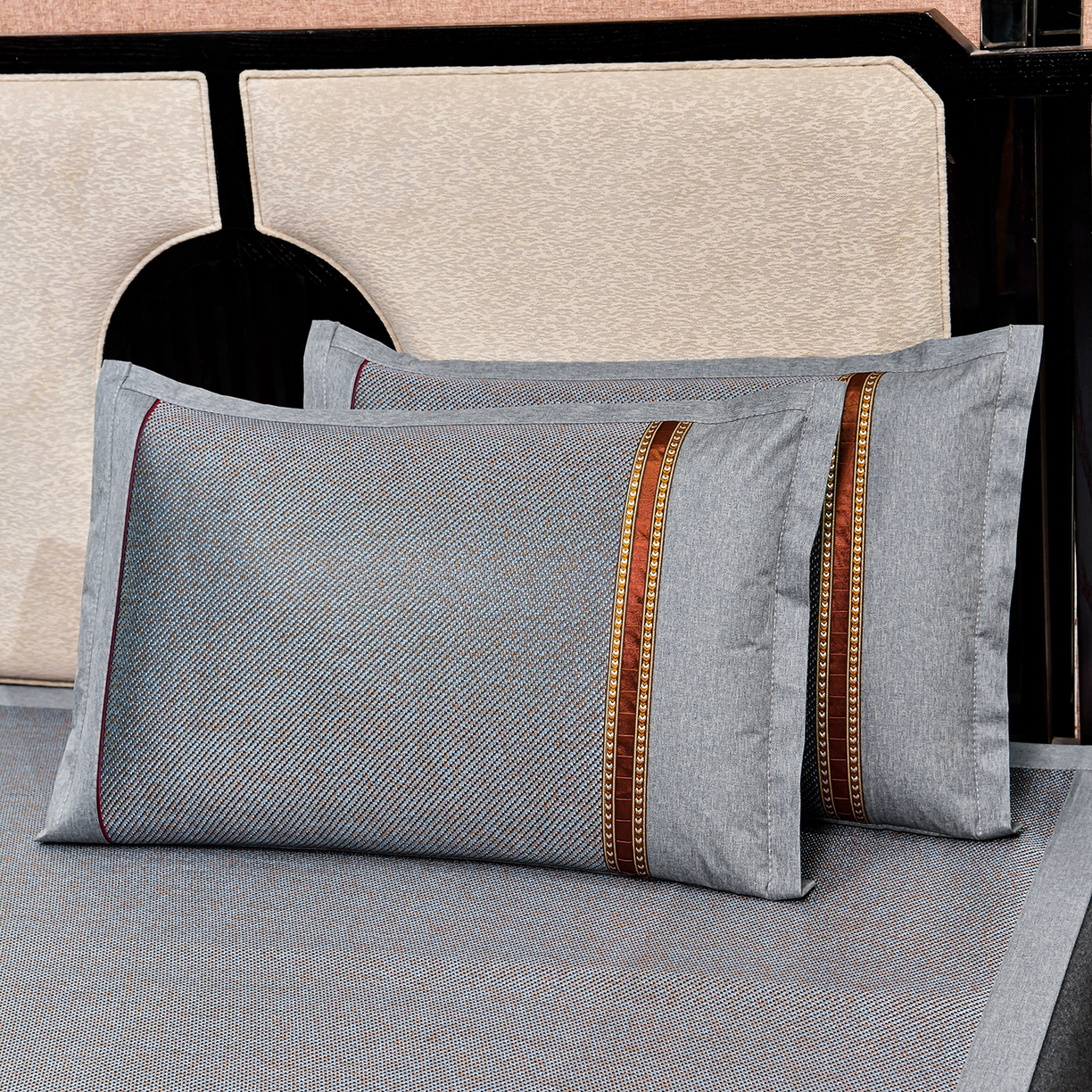 91家纺网 家纺一手货源 找家纺 （总）小牛席业 2026新款B夏凉枕套系列凉枕套夏天枕套冰丝枕套竹枕套藤枕套冰藤枕套