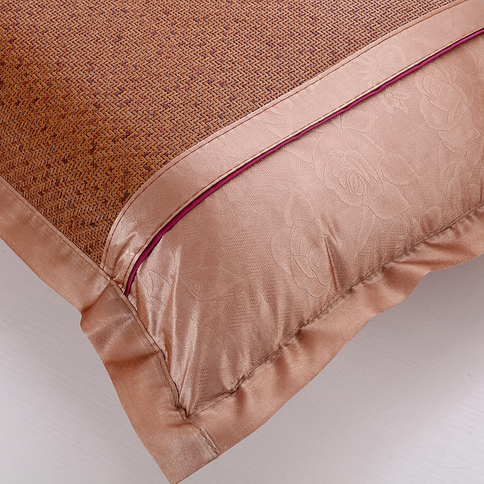 91家纺网 家纺一手货源 找家纺 小牛席业 2026新款B夏凉枕套系列凉枕套夏天枕套冰丝枕套竹枕套藤枕套冰藤枕套 古藤双面对称枕套