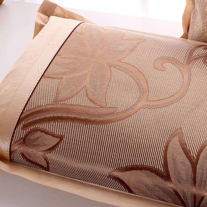 91家纺网 家纺一手货源 找家纺 小牛席业 2026新款B夏凉枕套系列凉枕套夏天枕套冰丝枕套竹枕套藤枕套冰藤枕套 小冰藤花双面枕套