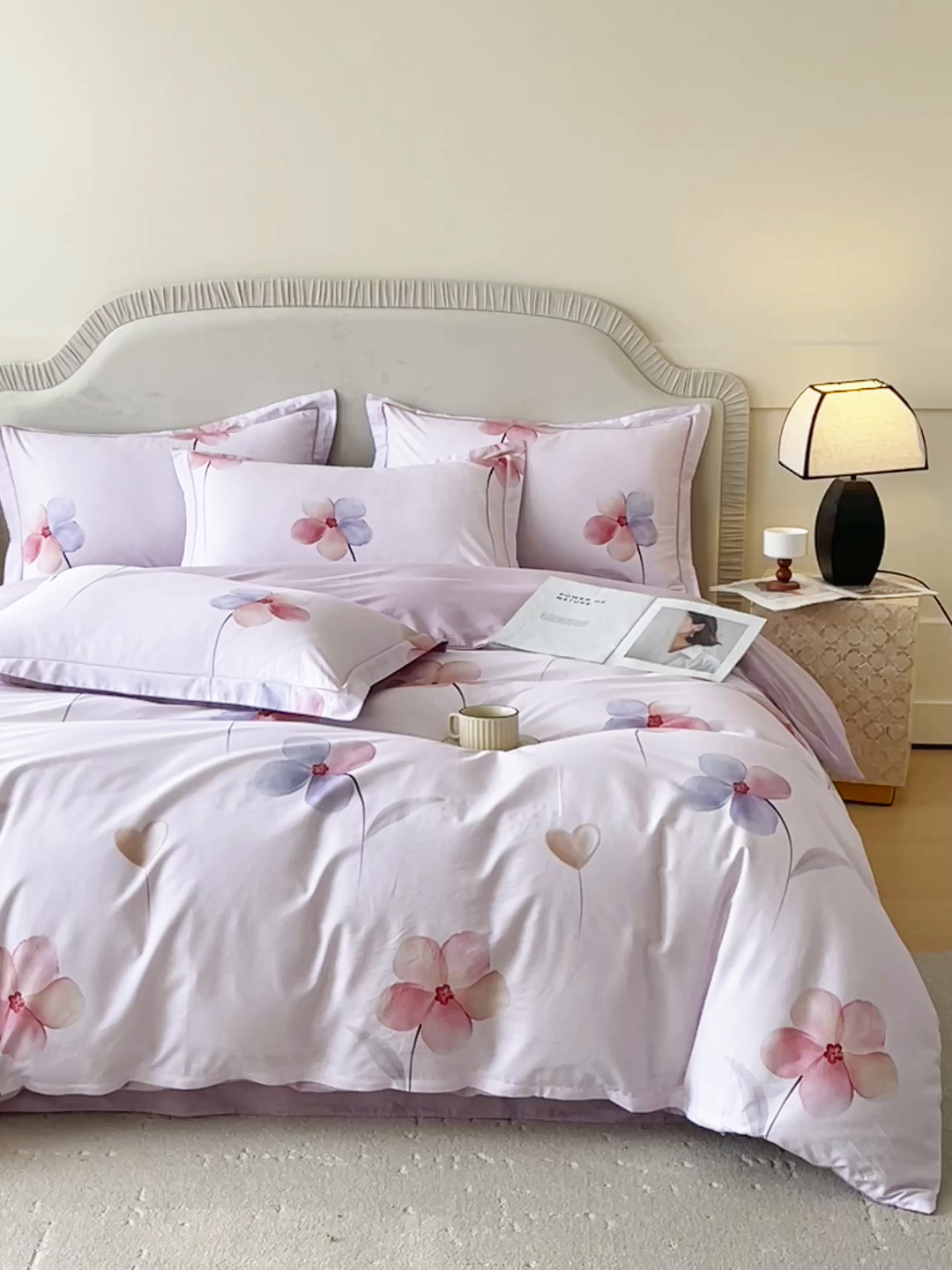 91家纺网 家纺一手货源 找家纺 （总）梧桐树 2026新款高支密全棉纯棉印花四件套