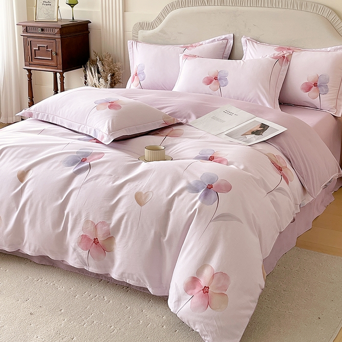 91家纺网 家纺一手货源 找家纺 （总）梧桐树 2026新款高支密全棉纯棉印花四件套