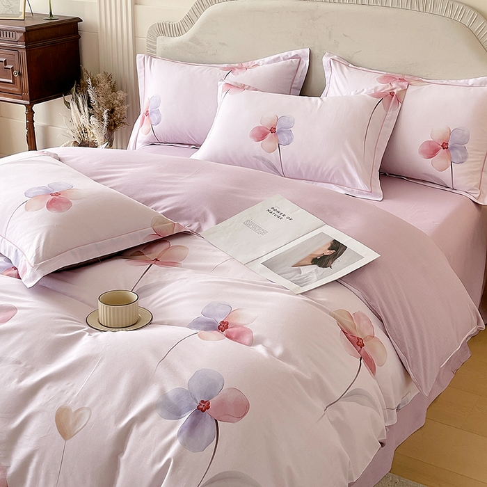 91家纺网 家纺一手货源 找家纺 （总）梧桐树 2026新款高支密全棉纯棉印花四件套