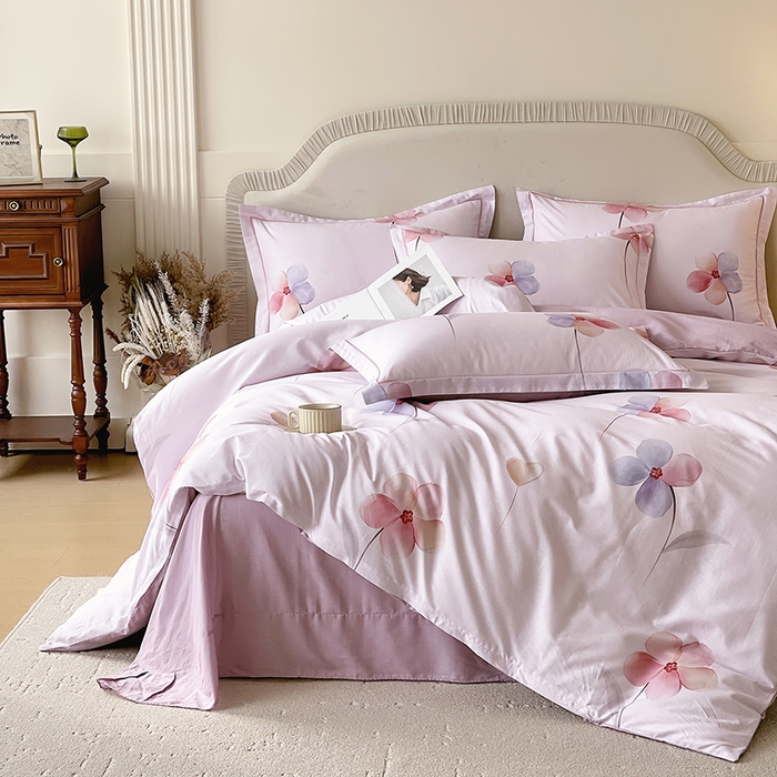 91家纺网 家纺一手货源 找家纺 （总）梧桐树 2026新款高支密全棉纯棉印花四件套