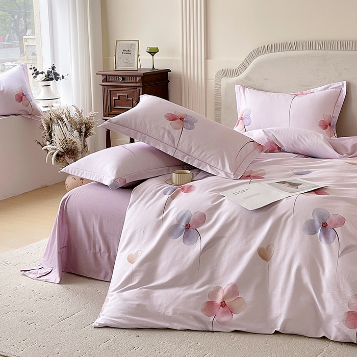 91家纺网 家纺一手货源 找家纺 （总）梧桐树 2026新款高支密全棉纯棉印花四件套