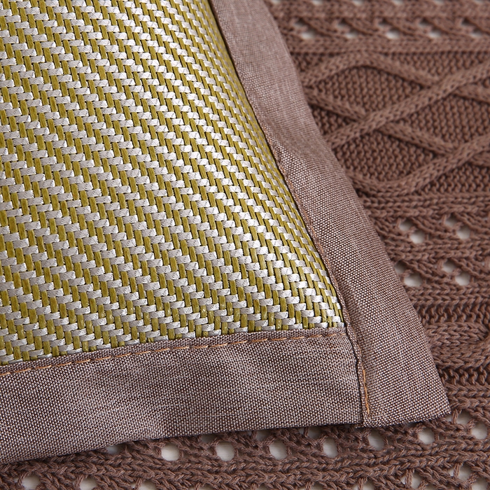 91家纺网 家纺一手货源 找家纺 小牛席业 2026新款冰藤枕套A夏凉枕套系列凉枕套夏天枕套冰丝枕套竹枕套藤枕套冰藤枕套 角标冰藤凉枕套（青柠）