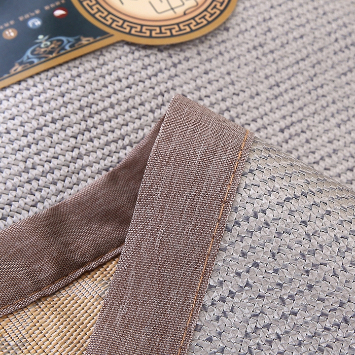 91家纺网 家纺一手货源 找家纺 小牛席业 2026新款冰藤枕套A夏凉枕套系列凉枕套夏天枕套冰丝枕套竹枕套藤枕套冰藤枕套 角标冰藤凉枕套（银灰）