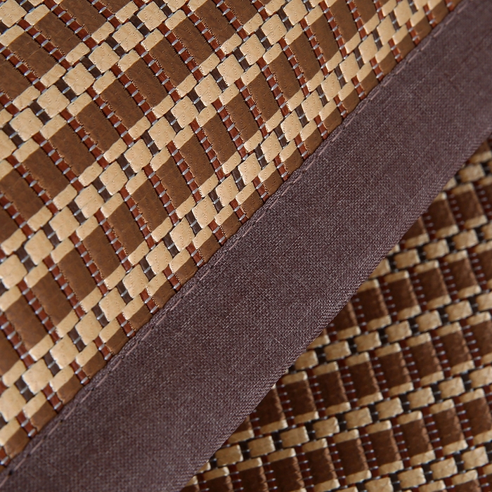 91家纺网 家纺一手货源 找家纺 小牛席业 2026新款冰藤枕套A夏凉枕套系列凉枕套夏天枕套冰丝枕套竹枕套藤枕套冰藤枕套 角标冰藤凉枕套（条纹咖色）