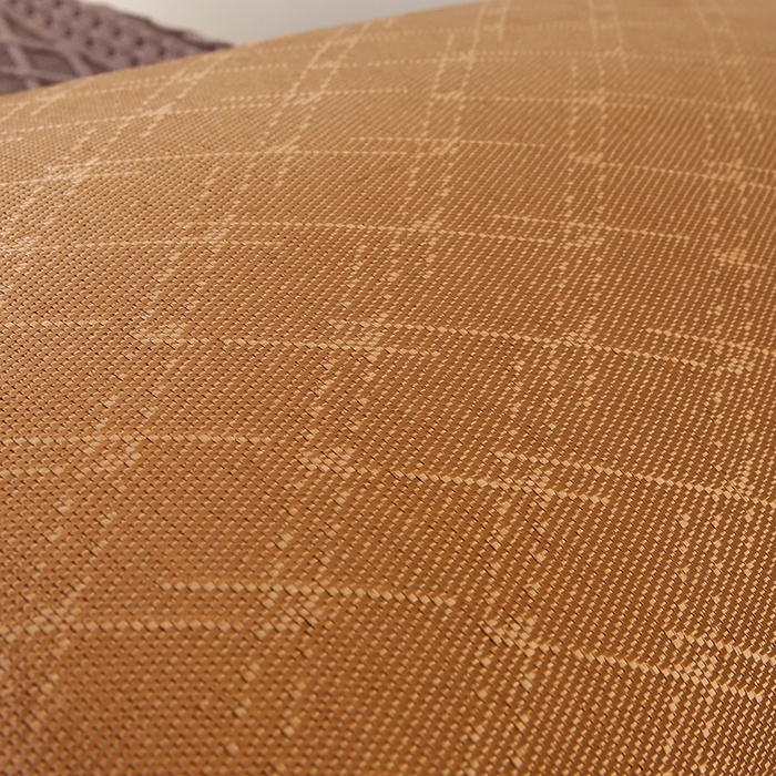 91家纺网 家纺一手货源 找家纺 小牛席业 2026新款冰藤枕套A夏凉枕套系列凉枕套夏天枕套冰丝枕套竹枕套藤枕套冰藤枕套 角标菱形格冰藤凉枕套（咖色）