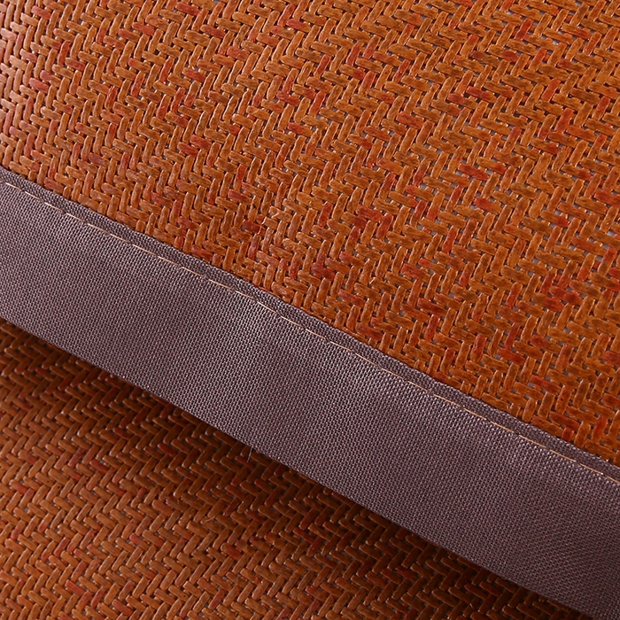 91家纺网 家纺一手货源 找家纺 小牛席业 2026新款冰藤枕套A夏凉枕套系列凉枕套夏天枕套冰丝枕套竹枕套藤枕套冰藤枕套 角标古藤凉枕套（红棕）