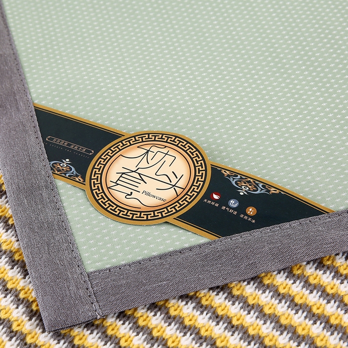 91家纺网 家纺一手货源 找家纺 小牛席业 2026新款冰藤枕套A夏凉枕套系列凉枕套夏天枕套冰丝枕套竹枕套藤枕套冰藤枕套 夏日满天星-绣花凉感枕套（绿色）