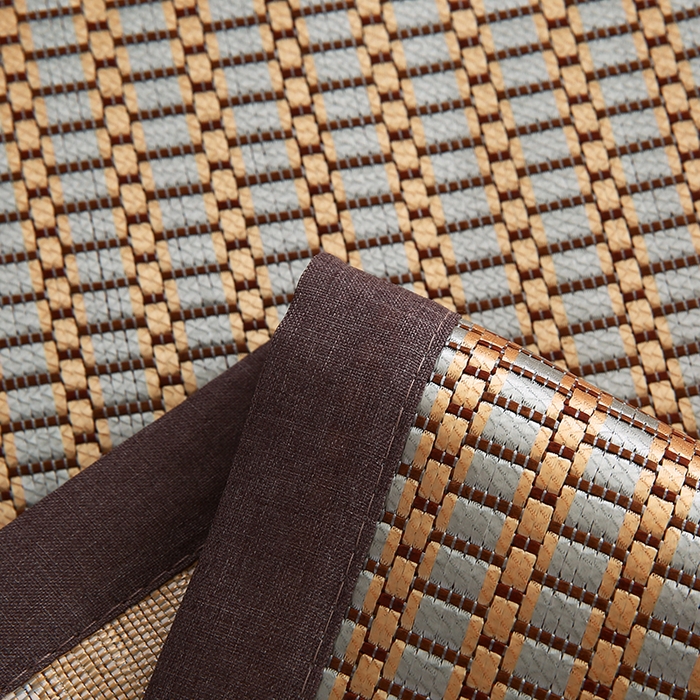 91家纺网 家纺一手货源 找家纺 小牛席业 2026新款冰藤枕套A夏凉枕套系列凉枕套夏天枕套冰丝枕套竹枕套藤枕套冰藤枕套 角标冰藤凉枕套（条纹金色）