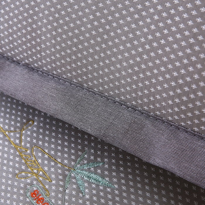 91家纺网 家纺一手货源 找家纺 小牛席业 2026新款冰藤枕套A夏凉枕套系列凉枕套夏天枕套冰丝枕套竹枕套藤枕套冰藤枕套 夏日满天星-绣花凉感枕套（灰色）